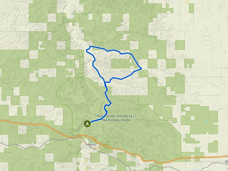 Badlands loop — Gravel — Theodore Roosevelt National Park | ride | Komoot